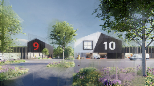 Artists impression of the business park