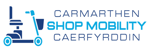 Logo shop mobility Caerfyrddin