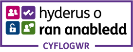 Logo Gyflogwr Hyderus o ran Anabledd Cyfnod